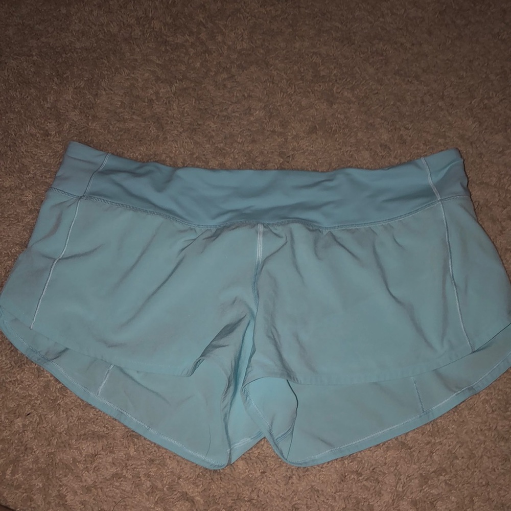 size 10 blue glow lulu shorts